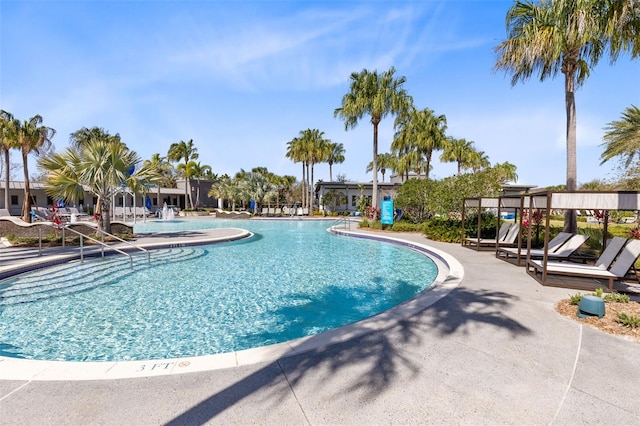 13334 Beebe Aly, Orlando, FL 32827 - community pool featuring a patio area