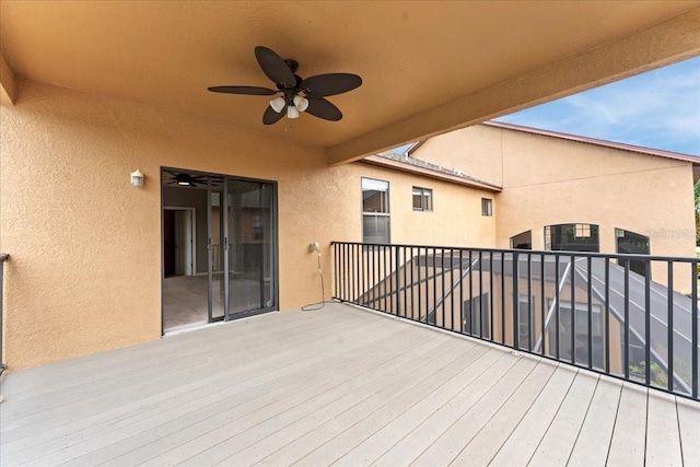 2753 Glenridge Cir, Merritt Island, FL 32953 - deck with a ceiling fan