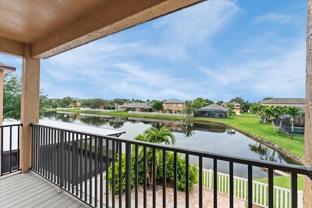 2753 Glenridge Cir, Merritt Island, FL 32953 - balcony featuring a water view and a residential view