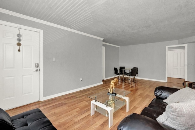 1940 S Conway Rd Unit 8, Orlando, FL 32812 - living room with crown molding and wood finished floors