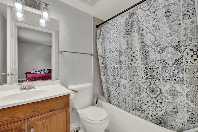 1940 S Conway Rd Unit 8, Orlando, FL 32812 - full bathroom with a textured wall, vanity, and shower / bath combo