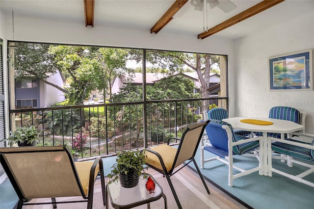 14 Escondido Ct Unit 134, Altamonte Springs, FL 32701 - sunroom / solarium with beamed ceiling