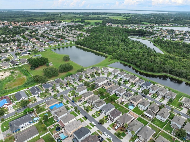 2620 Waterline St, Kissimmee, FL 34743 - aerial overview of property's location with a large body of water