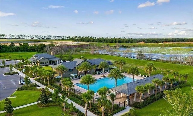 2807 Alder Berry Blvd, Ocoee, FL 34761 - bird's eye view of a nearby body of water and a pool