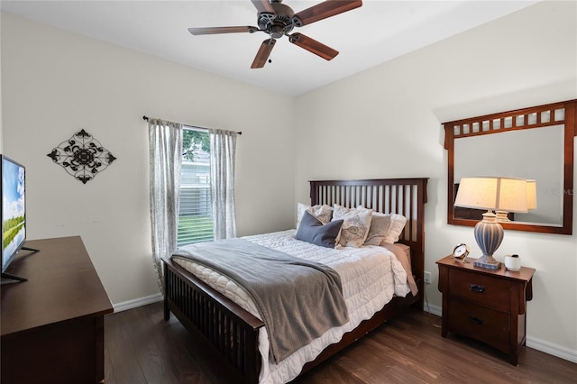 750 Maple Leaf Loop, Winter Springs, FL 32708 - bedroom with wood finished floors, baseboards, and a ceiling fan