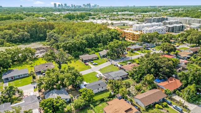 906 Kensington Dr, Orlando, FL 32808 - aerial overview of property's location featuring nearby urban area