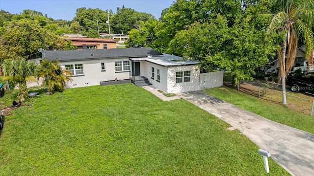 906 Kensington Dr, Orlando, FL 32808 - rear view of property featuring driveway and stucco siding