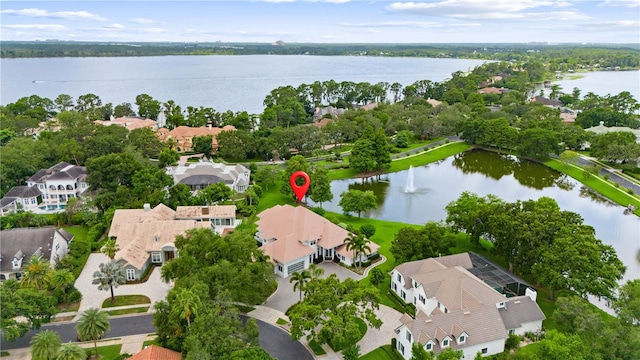 9138 Great Heron Cir, Orlando, FL 32836 - aerial perspective of suburban area featuring a nearby body of water
