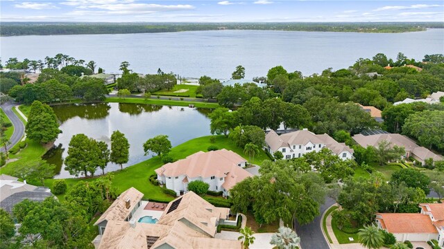 9138 Great Heron Cir, Orlando, FL 32836 - aerial perspective of suburban area featuring a nearby body of water