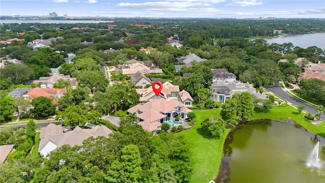 9138 Great Heron Cir, Orlando, FL 32836 - aerial view of residential area featuring a nearby body of water