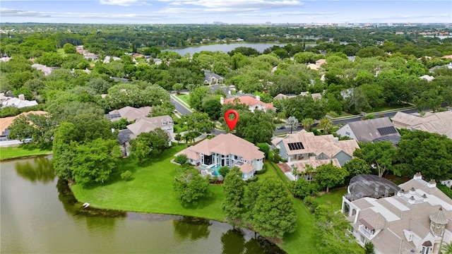 9138 Great Heron Cir, Orlando, FL 32836 - aerial view of residential area with a large body of water