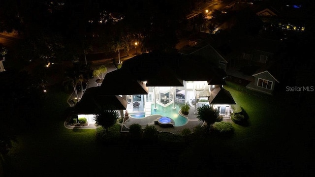 9138 Great Heron Cir, Orlando, FL 32836 - bird's eye view of a pool area