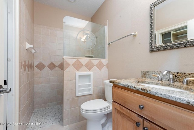 1175 Tuckaway Dr, Rockledge, FL 32955 - full bath featuring walk in shower, vanity, and toilet