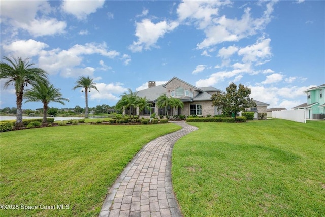 1175 Tuckaway Dr, Rockledge, FL 32955 - view of front of house with a water view