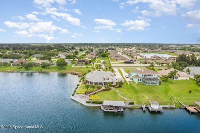 1175 Tuckaway Dr, Rockledge, FL 32955 - aerial view of residential area featuring a nearby body of water