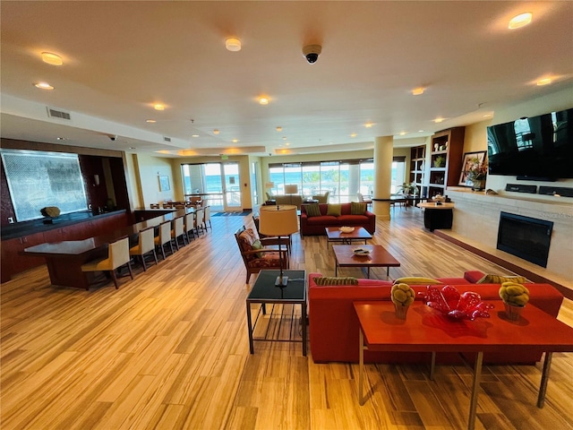 1925 S Atlantic Ave Unit 411, Daytona Beach, FL 32118 - lobby featuring a security system and recessed lighting