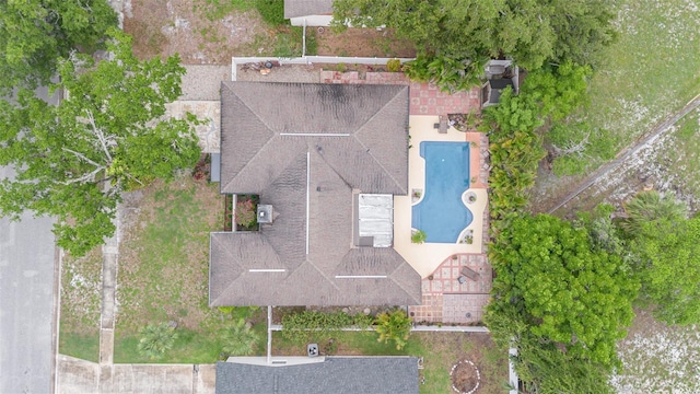 7058 Archwood Dr, Orlando, FL 32819 - view from above of property with a pool area
