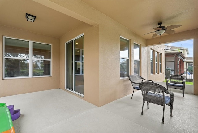 1613 Water Elm Ct, Orlando, FL 32825 - view of patio featuring a ceiling fan
