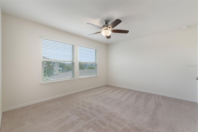 15477 Blackbead St, Winter Garden, FL 34787 - unfurnished room with ceiling fan, light carpet, and baseboards