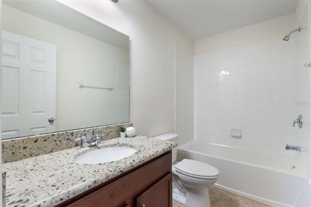 15477 Blackbead St, Winter Garden, FL 34787 - full bath with vanity, toilet, tub / shower combination, and tile patterned flooring