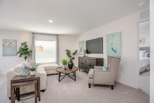 2352 W Newhope Ln, Citrus Springs, FL 34434 - carpeted living area featuring baseboards