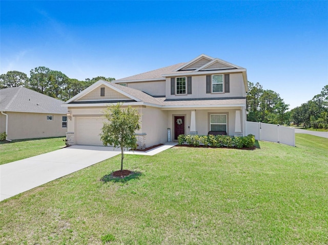 998 Sorrel St NW, Palm Bay, FL 32907 - traditional-style home featuring stucco siding, an attached garage, concrete driveway, and roof with shingles