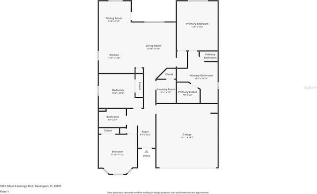 1061 Citrus Landings Blvd, Davenport, FL 33837 - room layout