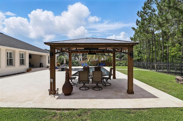 2908 Lee Shore Loop, Orlando, FL 32820 - view of patio / terrace featuring a gazebo