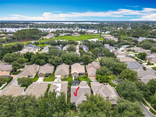 12641 Arley Dr, Windermere, FL 34786 - aerial overview of property's location featuring nearby suburban area and a nearby body of water