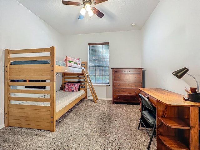 12641 Arley Dr, Windermere, FL 34786 - carpeted bedroom featuring a desk, baseboards, and ceiling fan