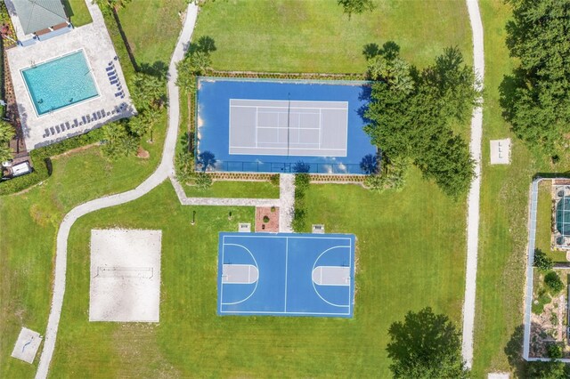 2913 Wilshire Rd, Clermont, FL 34714 - drone / aerial view of a pool