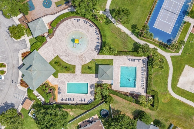 2913 Wilshire Rd, Clermont, FL 34714 - aerial view of a pool