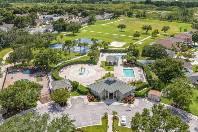 2913 Wilshire Rd, Clermont, FL 34714 - drone / aerial view of a pool area
