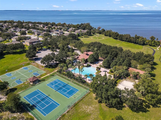 2313 Pesaro Cir, Ocoee, FL 34761 - bird's eye view of a pool area and a large body of water