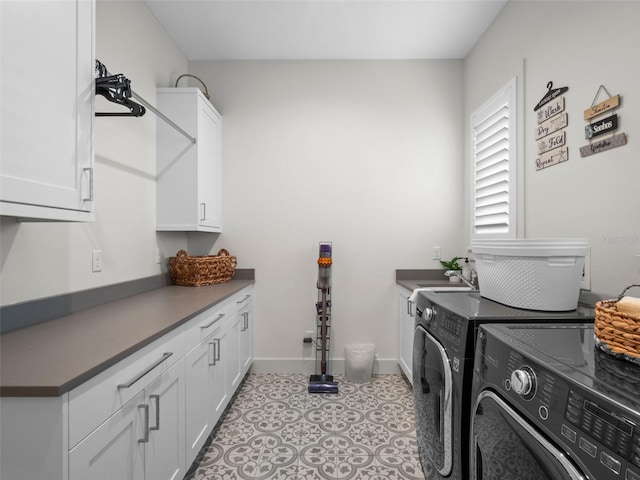 340 Lakeview Rd, Winter Garden, FL 34787 - washroom with cabinet space and washing machine and clothes dryer