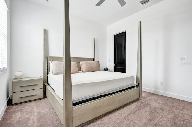 5609 Zestar Ln, Loxahatchee, FL 33470 - carpeted bedroom featuring baseboards and ceiling fan