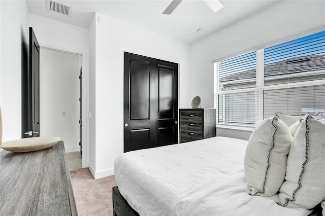 5609 Zestar Ln, Loxahatchee, FL 33470 - bedroom featuring carpet flooring, baseboards, and ceiling fan