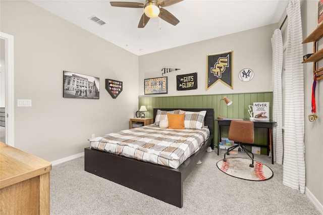1113 Fieldstone Cir, Oviedo, FL 32765 - carpeted bedroom featuring baseboards and ceiling fan