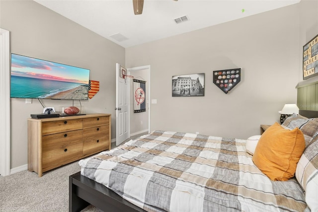 1113 Fieldstone Cir, Oviedo, FL 32765 - carpeted bedroom with baseboards and a ceiling fan