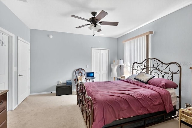 1321 Arbor Vista Loop Unit 301, Lake Mary, FL 32746 - carpeted bedroom with a closet and ceiling fan