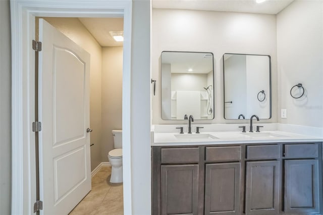 129 Eagleview Loop, Davenport, FL 33837 - bathroom with double vanity and tile patterned flooring