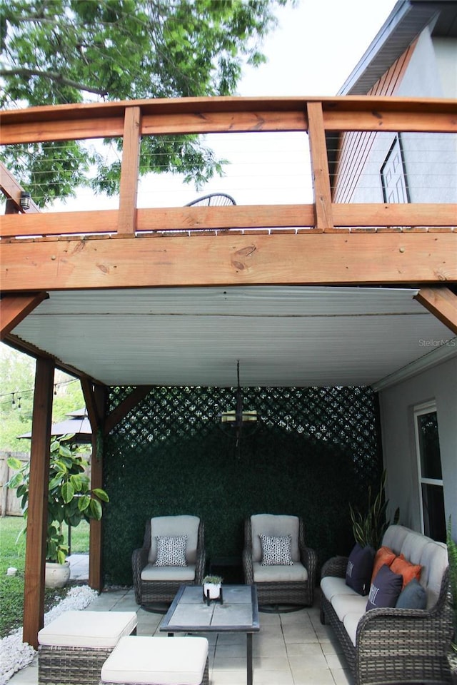 312 W Hull Ave, Oakland, FL 34760 - view of patio / terrace featuring an outdoor hangout area