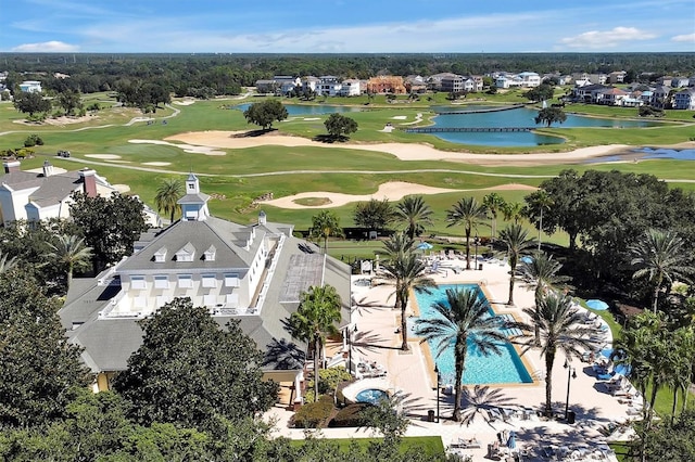 7616 Cabana Ct Unit 301, Reunion, FL 34747 - drone / aerial view of a nearby body of water and a golf club