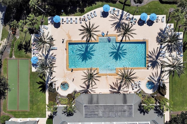 7616 Cabana Ct Unit 301, Reunion, FL 34747 - bird's eye view of a pool area