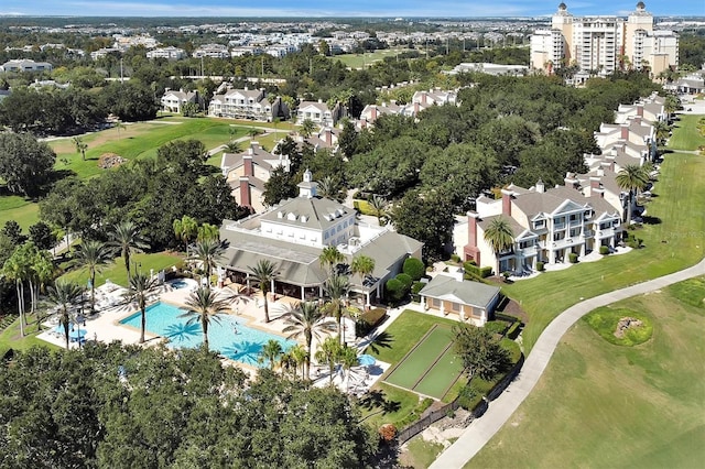 7616 Cabana Ct Unit 301, Reunion, FL 34747 - bird's eye view of a golf club and a pool