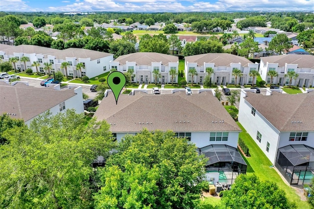 17441 Hidden Forest Dr, Clermont, FL 34714 - aerial perspective of suburban area