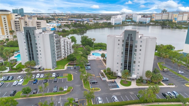 6165 Carrier Dr Unit 2605, Orlando, FL 32819 - view of urban area with a pool area and a large body of water
