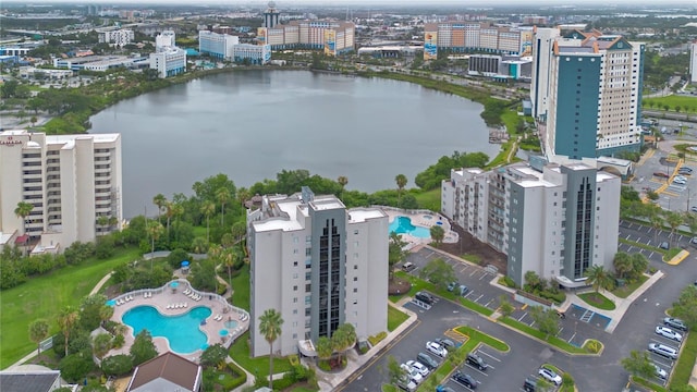 6165 Carrier Dr Unit 2605, Orlando, FL 32819 - view of urban area featuring a pool and a large body of water