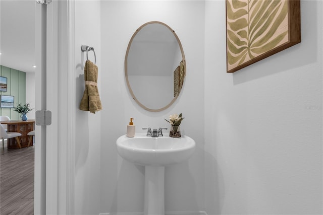 3345 Thicket St, Tavares, FL 32778 - bathroom featuring wood finished floors