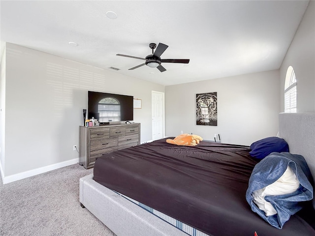 224 Hammock Dunes Pl, Orlando, FL 32828 - carpeted bedroom featuring a ceiling fan and baseboards